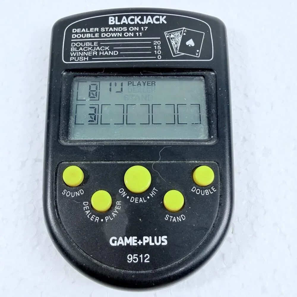 Lot Of 3 Vintage Electronic Handheld Casino Games Bicycle BlackJack Slots WORKS